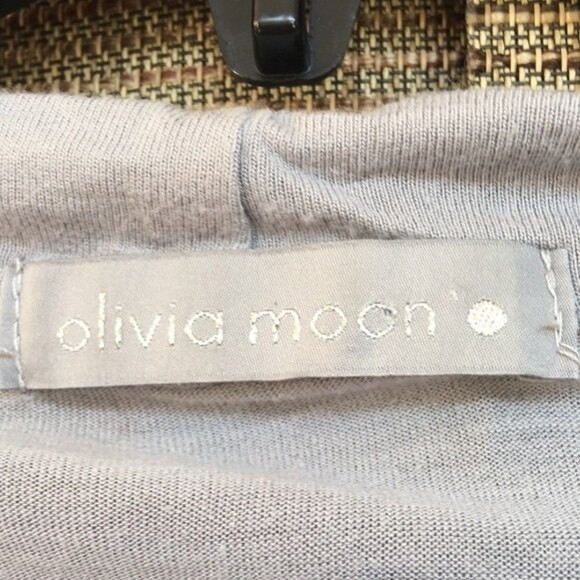 Olivia Moon sleeveless front drape rayon top size M. - Picture 2 of 4